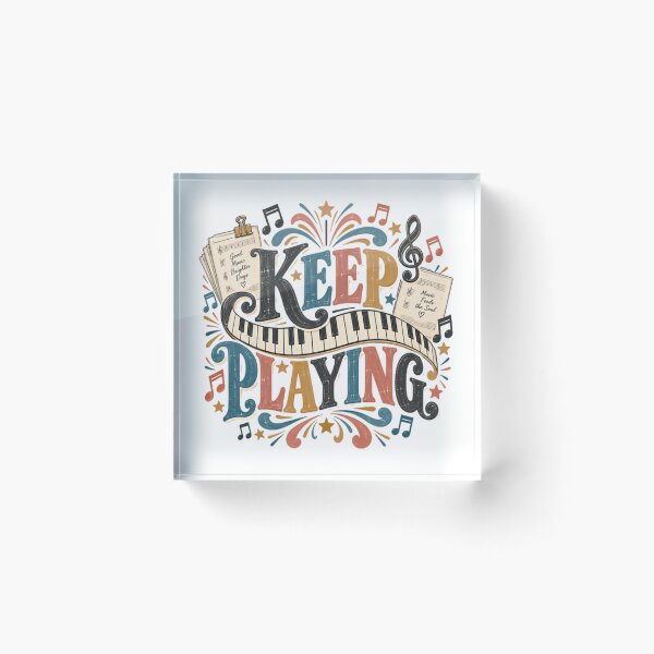 Item preview, Keep Playing Musician Piano Player Keyboard Music Lover designed and sold by JonesFlora2025.