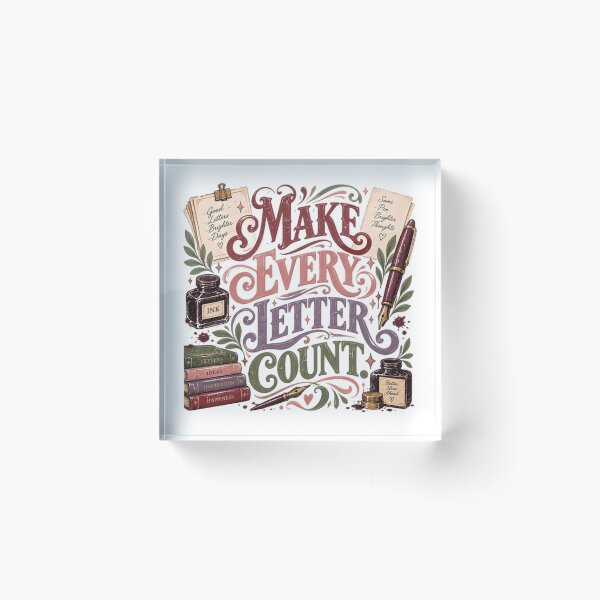 Item preview, Make Every Letter Count Writing Calligraphy Journaling designed and sold by JonesFlora2025.