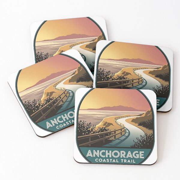 Item preview, Pegatina con el emblema del sendero costero de Tony Knowles en Anchorage, Alaska. designed and sold by DetourDgn.