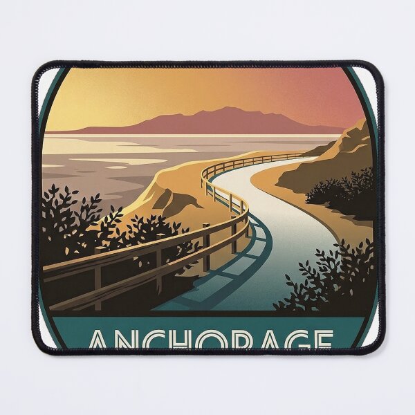 Item preview, Tony Knowles Coastal Trail Anchorage Alaska Emblem Sticker designed and sold by DetourDgn.