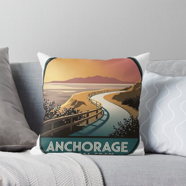 Item preview, Tony Knowles Coastal Trail Anchorage Alaska Emblem Sticker designed and sold by DetourDgn.