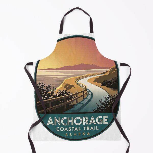 Item preview, Tony Knowles Coastal Trail Anchorage Alaska Emblem Sticker designed and sold by DetourDgn.