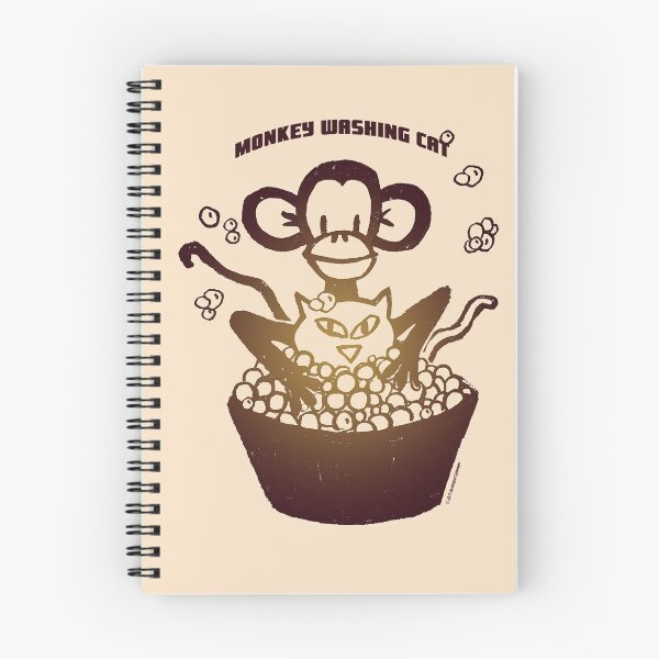 Item preview, Davenport Johnson "Monkey Washing Cat" T-shirt designed and sold by Dave-id.