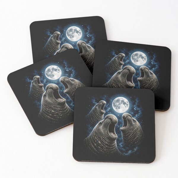 Item preview, Elephant Seal Lover Galaxy Moon designed and sold by Animavera.