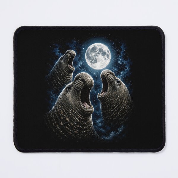 Item preview, Elephant Seal Lover Galaxy Moon designed and sold by Animavera.