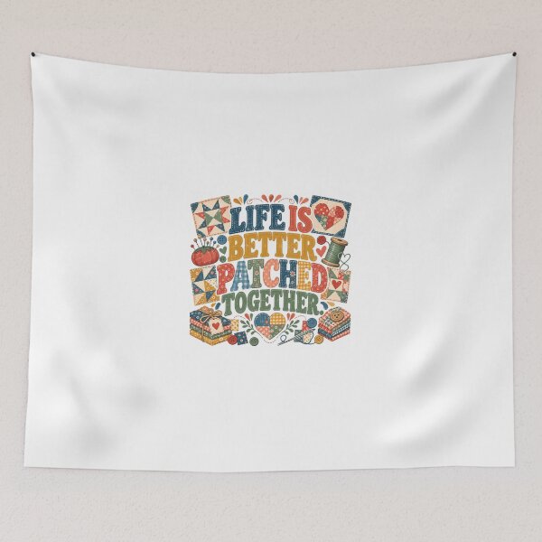 Item preview, Life Is Better Patched Together Quilting Sewing Crafter designed and sold by JonesFlora2025.