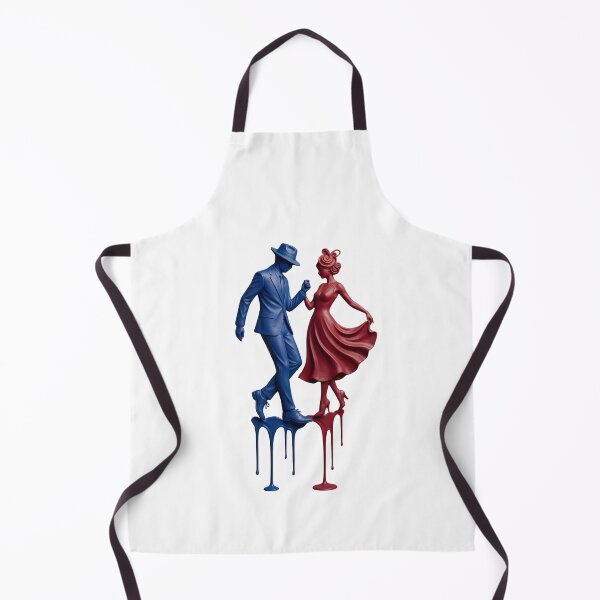 Item preview, Abstract Dancing Couple Melting Sculptures Print designed and sold by Pawfect Vibes Hub.