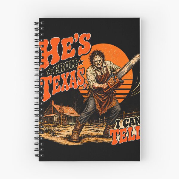 Item preview, Hes From Texas I Can Tell Vintage Chainsaw Horror designed and sold by SusanArlene.