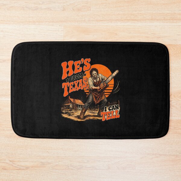 Item preview, Hes From Texas I Can Tell Vintage Chainsaw Horror designed and sold by SusanArlene.
