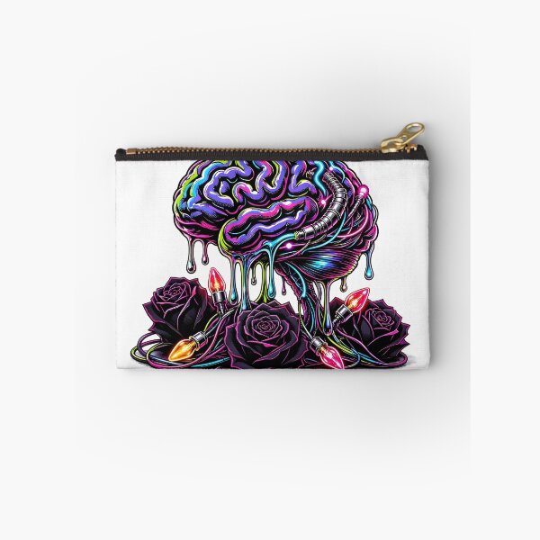 Item preview, Gothic Cyberpunk Dripping Brain with Black Roses Bed designed and sold by CraftyValley.