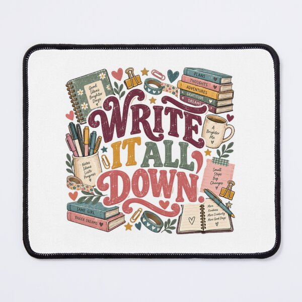 Item preview, Write It All Down Journaling Planner Writing Self Care designed and sold by JonesFlora2025.