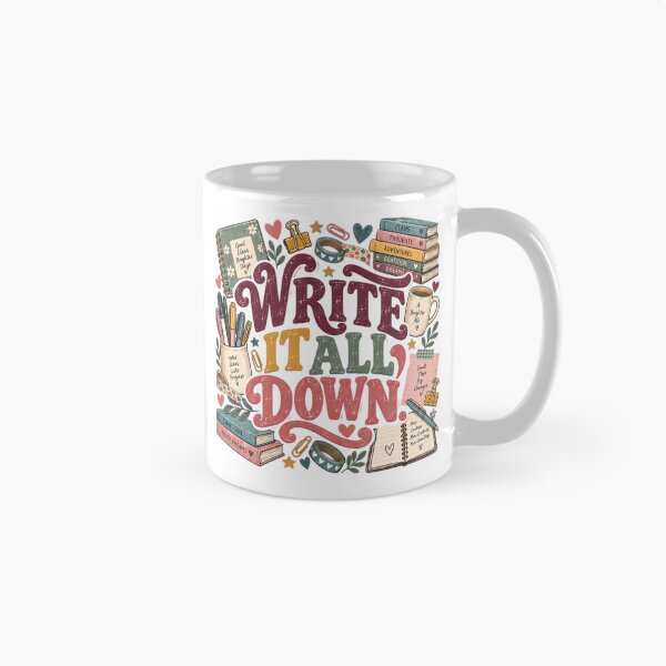 Item preview, Write It All Down Journaling Planner Writing Self Care designed and sold by JonesFlora2025.