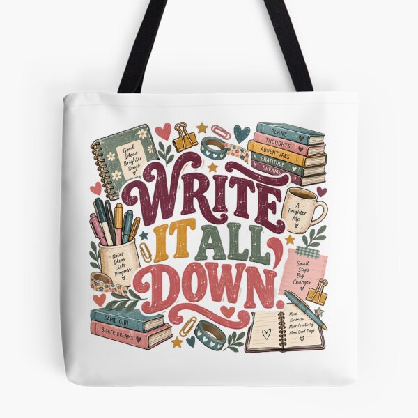 Item preview, Write It All Down Journaling Planner Writing Self Care designed and sold by JonesFlora2025.