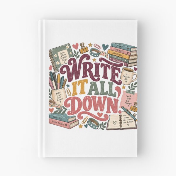Item preview, Write It All Down Journaling Planner Writing Self Care designed and sold by JonesFlora2025.