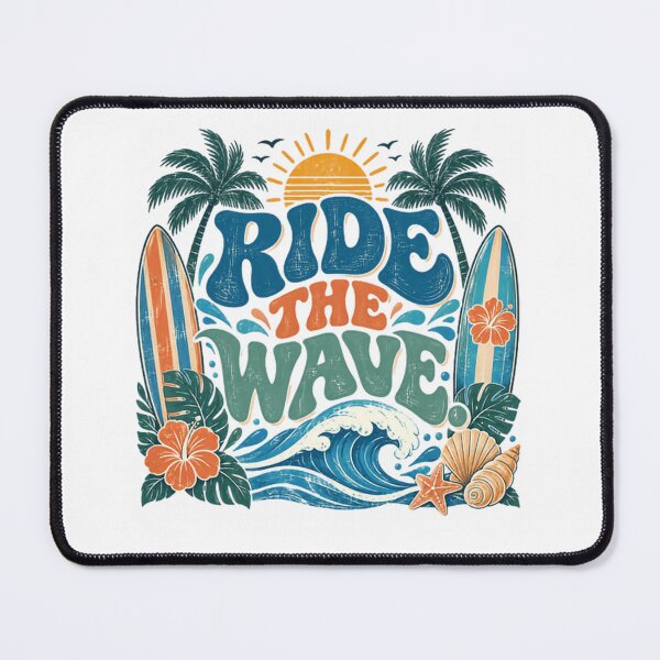 Item preview, Ride The Wave Surfing Beach Summer Ocean Lover designed and sold by RetroMini2026.