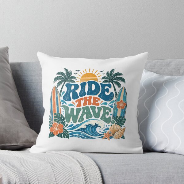 Item preview, Ride The Wave Surfing Beach Summer Ocean Lover designed and sold by RetroMini2026.