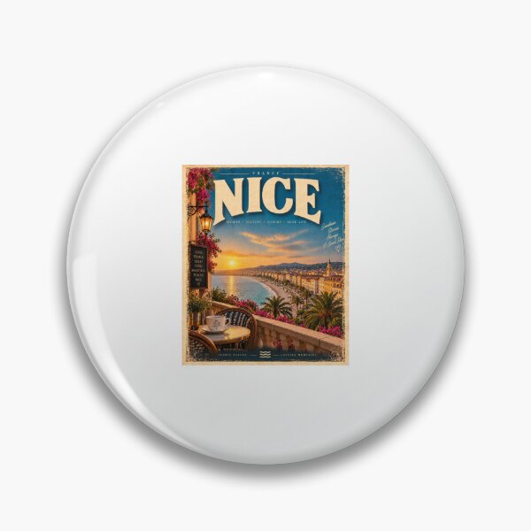 Artikelvorschau, Nizza, Frankreich – Französische Riviera im Vintage-Stil entworfen und verkauft von Fleetwood1994.