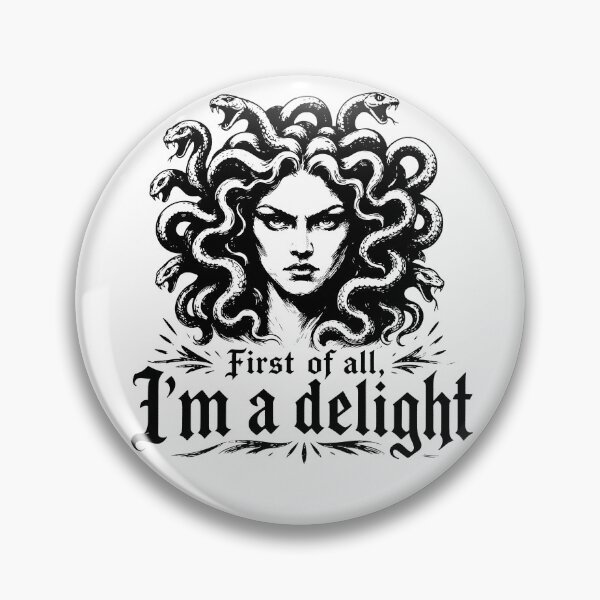 Item preview, First of All, I'm a Delight T-Shirt, Halloween Medusa Spooky designed and sold by m-smith-bear.