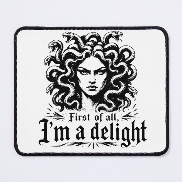 Item preview, First of All, I'm a Delight T-Shirt, Halloween Medusa Spooky designed and sold by m-smith-bear.