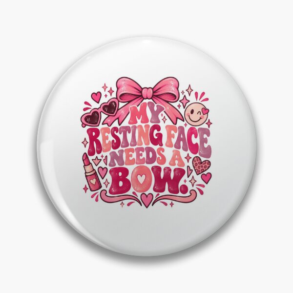 Item preview, My Resting Face Needs A Bow Funny Women Girls Humor designed and sold by RetroMini2026.