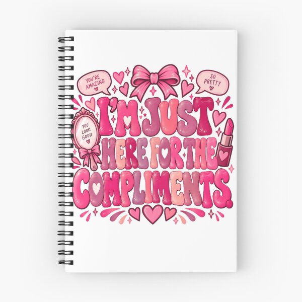 Item preview, I'm Just Here For The Compliments Self Love Confident Woman Humor designed and sold by RetroMini2026.