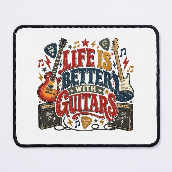 Item preview, Life Is Better With Guitars Guitarist Musician Music Lover designed and sold by JonesFlora2025.