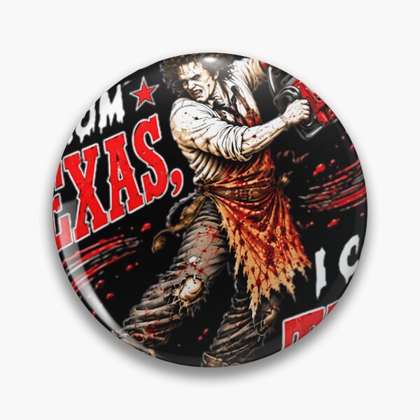Item preview, He'S From Texas I Can Tell Vintage Horror Chainsaw Halloween designed and sold by SusanArlene.