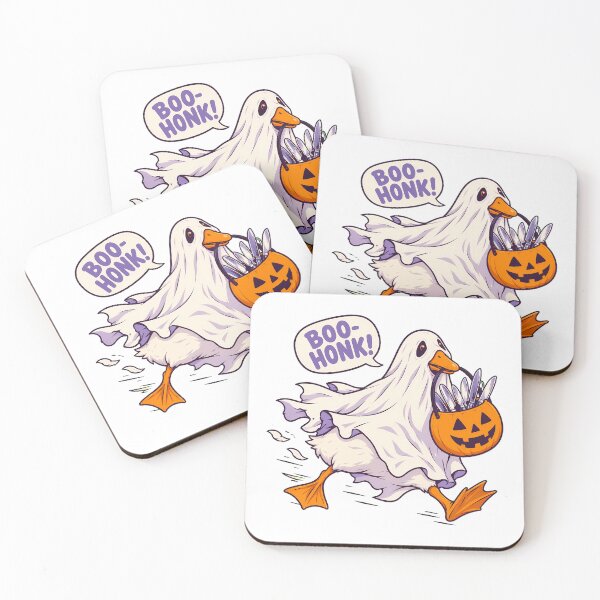 Item preview, Ghost Goose Cartoon Knives Halloween Meme designed and sold by chattsuede.