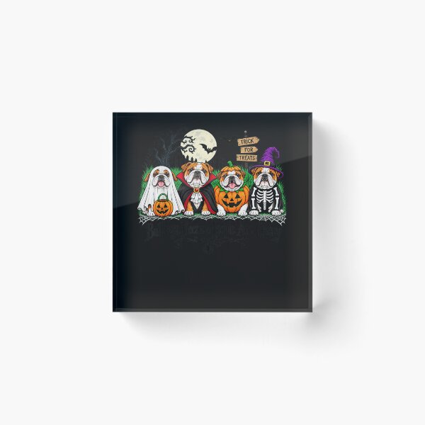 Item preview, Bulldogs Because People are Creepy Halloween Dogs Costume designed and sold by leevekaArt.