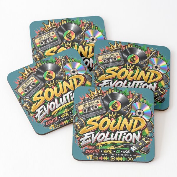 Item preview, Sound Evolution Music History Retro Vintage DJ Reggae Cassette Vinyl CD USB designed and sold by digitalbob60.
