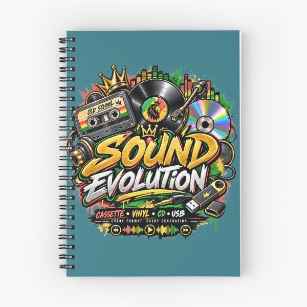 Item preview, Sound Evolution Music History Retro Vintage DJ Reggae Cassette Vinyl CD USB designed and sold by digitalbob60.