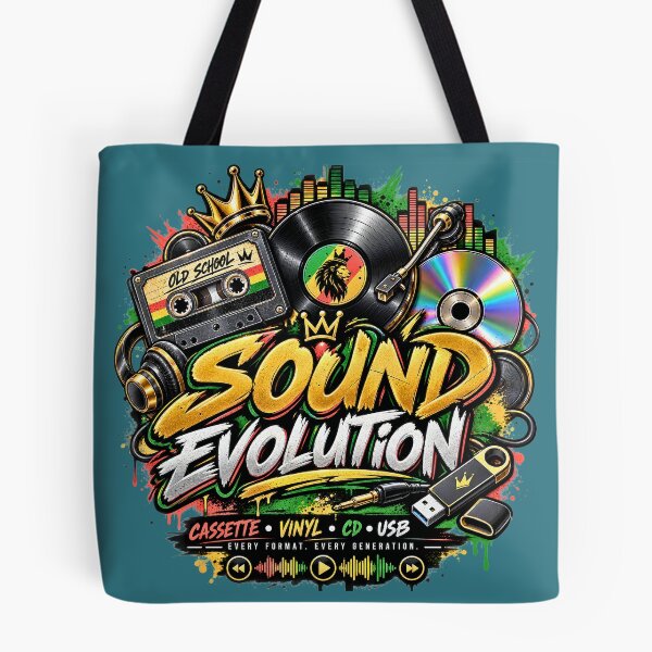 Item preview, Sound Evolution Music History Retro Vintage DJ Reggae Cassette Vinyl CD USB designed and sold by digitalbob60.