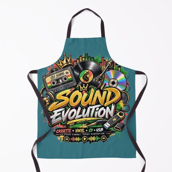 Item preview, Sound Evolution Music History Retro Vintage DJ Reggae Cassette Vinyl CD USB designed and sold by digitalbob60.
