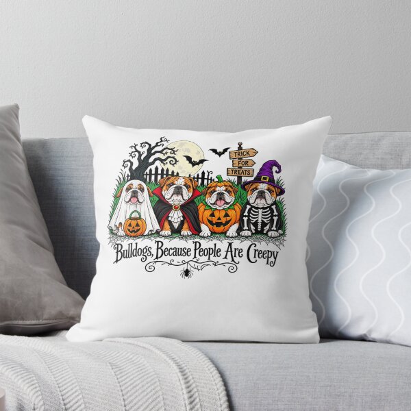 Item preview, Bulldogs Because People are Creepy Halloween Dogs Costume designed and sold by ArtByimamS.