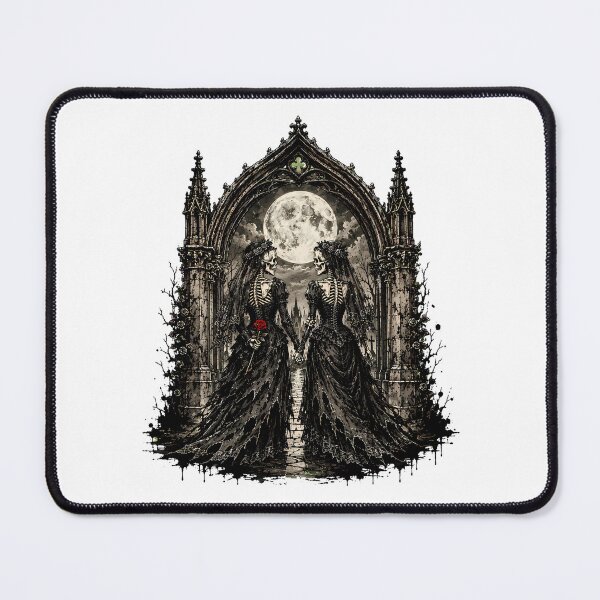 Item preview, Skeleton Brides Gothic Moon Rose Dark Romance designed and sold by chattsuede.
