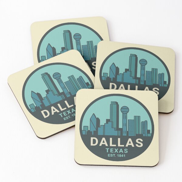 Item preview, Vintage Dallas Texas Skyline Badge designed and sold by Travelpeak.