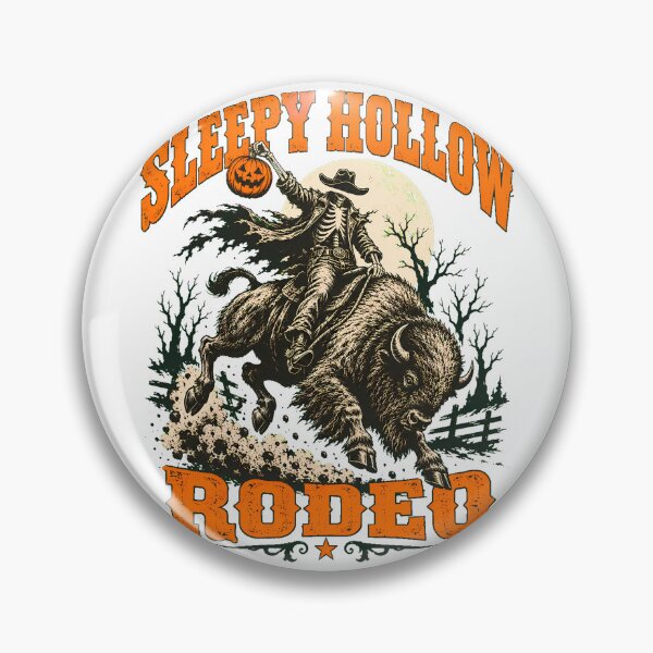 Item preview, Skeleton Cowboy Bucking Bison Halloween Rodeo designed and sold by chattsuede.
