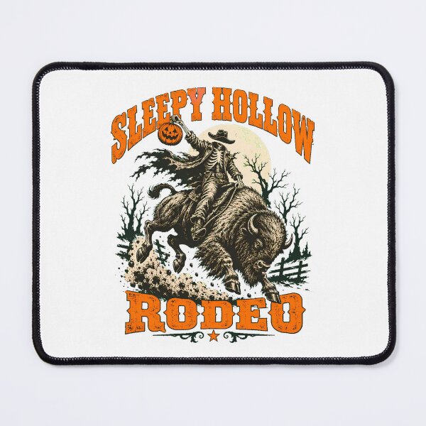 Item preview, Skeleton Cowboy Bucking Bison Halloween Rodeo designed and sold by chattsuede.