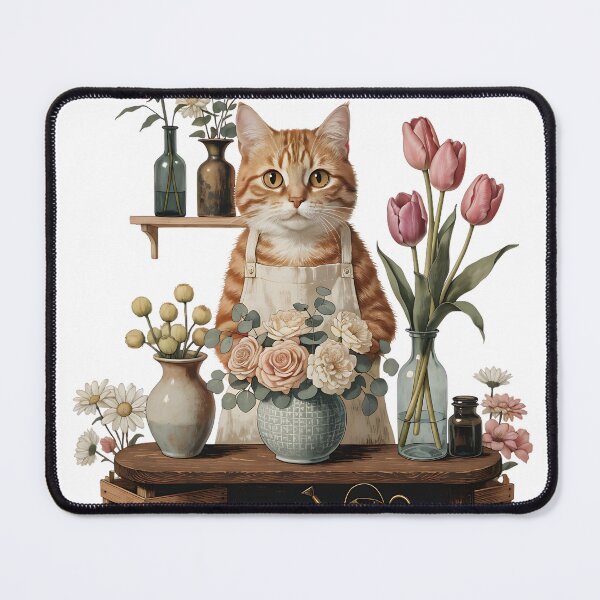 Item preview, The Cat Florist designed and sold by Neural-canvas.
