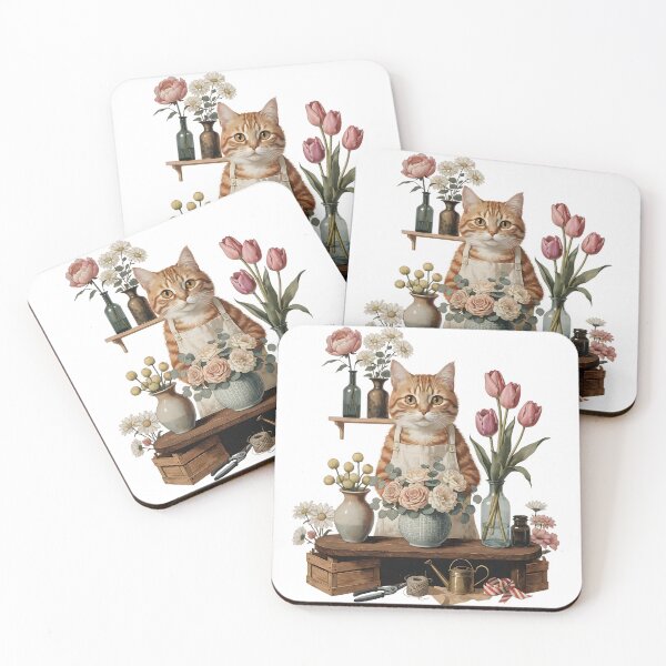 Item preview, The Cat Florist designed and sold by Neural-canvas.