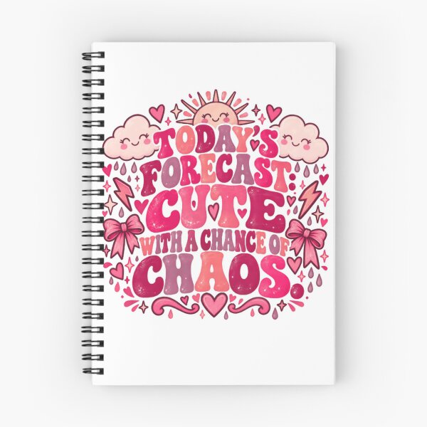 Item preview, Today's Forecast Cute With A Chance Of Chaos Sassy Women Girl Personality designed and sold by RetroMini2026.