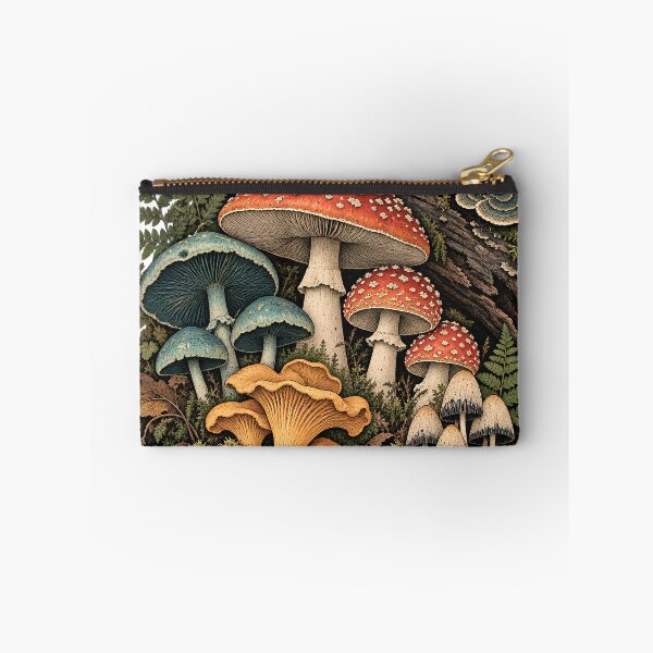 Item preview, Enchanted Woodland Mushrooms – Forestcore Nature Mushroom Art designed and sold by Origamoart.