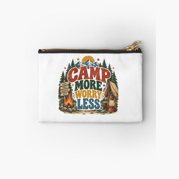 Item preview, Camp More Worry Less Camping Outdoors Adventure Nature Lover designed and sold by JonesFlora2025.