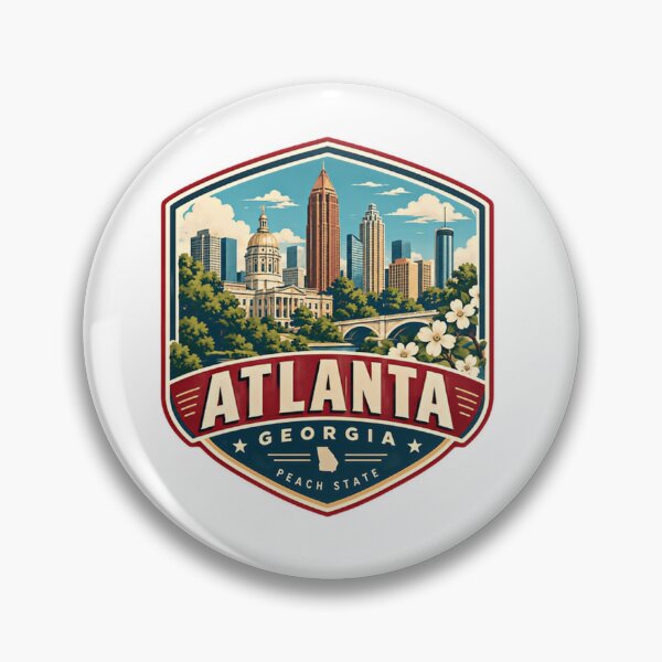 Item preview, Atlanta Georgia Peach State City Landmark Resident Souvenir designed and sold by Simsimah26Parks.