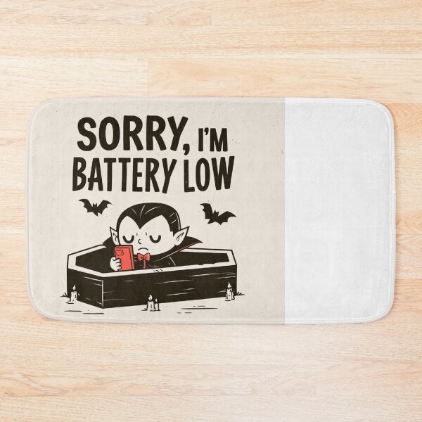 Item preview, Sorry I'm Battery Low Vampire Phone Coffin designed and sold by NicolasGlowArt.