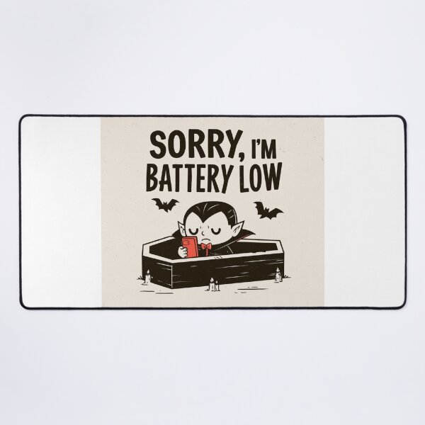 Item preview, Sorry I'm Battery Low Vampire Phone Coffin designed and sold by NicolasGlowArt.