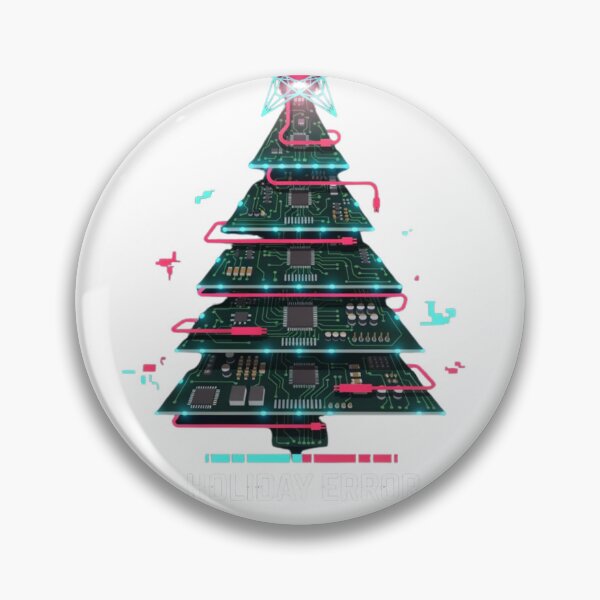 Item preview, Cyberpunk Christmas Tree Holiday Error - Future Tech Wear designed and sold by wyzin39.
