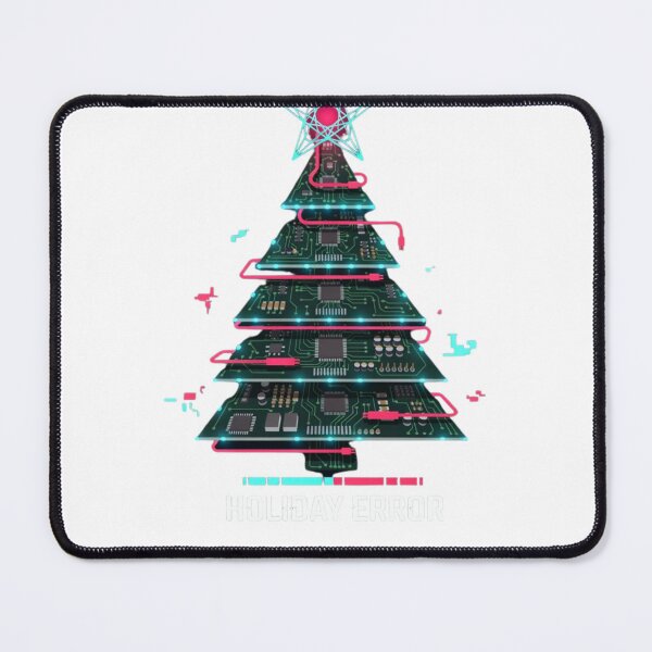 Item preview, Cyberpunk Christmas Tree Holiday Error - Future Tech Wear designed and sold by wyzin39.