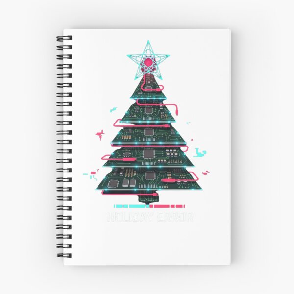 Item preview, Cyberpunk Christmas Tree Holiday Error - Future Tech Wear designed and sold by wyzin39.