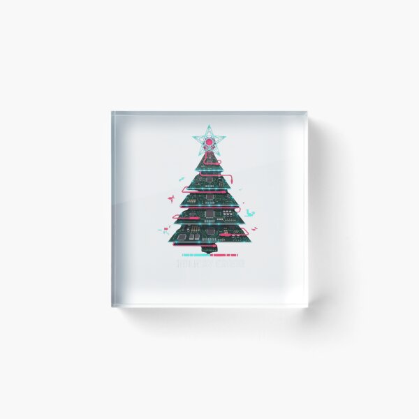 Item preview, Cyberpunk Christmas Tree Holiday Error - Future Tech Wear designed and sold by wyzin39.